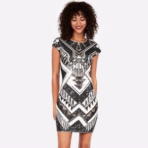 Express Bodycon Sequin Mini Dress